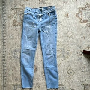 PacSun skinny jeans, power super stretch, size 26 high-rise ankle jeggings